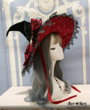 Rose Thorn  Polar Night Sky Halloween Lolita Witch Hat