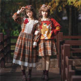 Miss Point ~Little Fox in Woods Mori Girl Elegant Plaid Skirt
