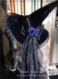 Dark Rose Lace Halloween Lolita Witch Hat