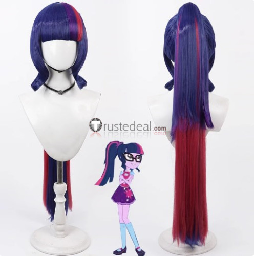 My Little Pony Friendship Is Magic Fluttershy Applejack Twilight Sparkle Pinkie Pie Red Blonde Pink Purple Pink Cosplay Wig
