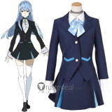 Kiznaiver Noriko Sonozaki Blue Black Uniform Cosplay Costume