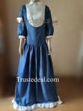 Sewayaki Kitsune no Senko-san Senkosan White Blue Maid Cosplay Costume