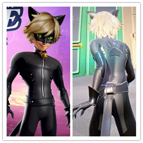 Miraculous Tales Of Ladybug Season 6 Cat Chat Noir Black Red Bodysuit Cosplay Costume