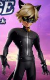 Miraculous Tales Of Ladybug Season 6 Cat Chat Noir Black Red Bodysuit Cosplay Costume