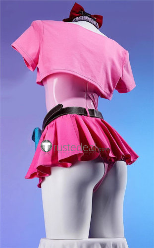 Dragon Ball Z Bulma Pink Suit Cosplay Costume 2