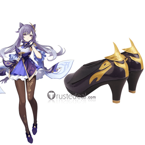 Genshin Impact Fischl Keqing Cosplay Shoes Boots