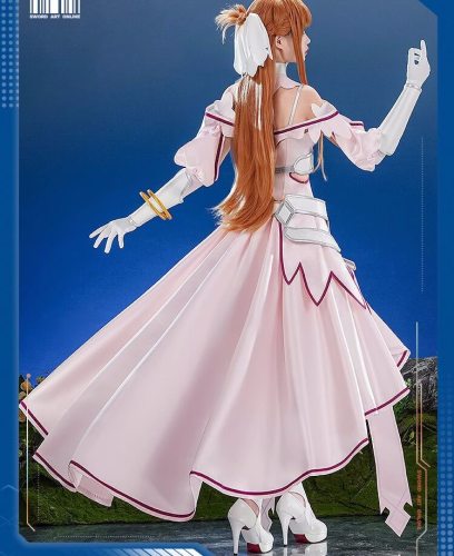 1/3 Delusion Sword Art Online SAO Alicization Yuuki Asuna The Goddess of Creation Stacia Cosplay Costume