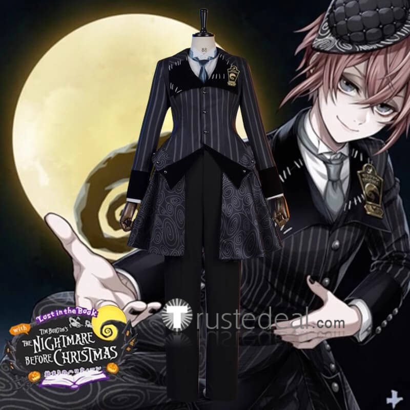 Nightmare Riddler Disney Twisted-Wonderland Riddle Rosehearts Nightmare Suit Halloween ...