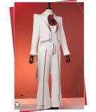 Hazbin Hotel Alastor White Suit Cosplay Costume