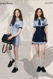 Kyouko Harry Potter Stripe Shirt Dress Set