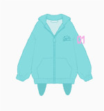 Hatsune Miku Brand Collab Winter Blue Green Hoodie Jacket Sweatshirt