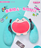 Bilibili Vocaloid Official Hatsune Miku Smily Face Ita Bag Backpack Shoulder Bag Props Accessories
