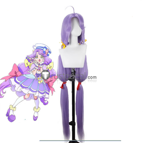 HUGtto Pretty Cure Cure Yell Go Princess Pretty Cure Twilight Cure Coral Purple Silver White Prestyled Cosplay Wig