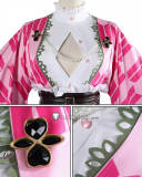 Kimetsu no Yaiba Demon Slayer Mitsuri Kanroji 5th Anniversary Pink Kimono Cosplay Costume