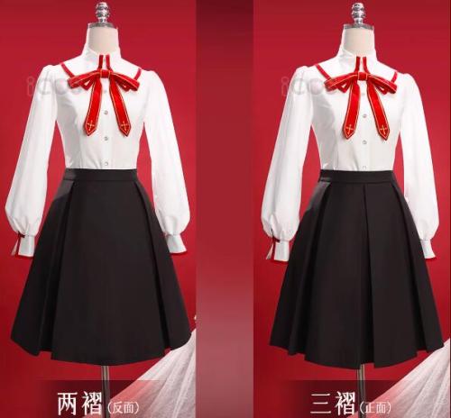 iCOS Fate Stay Night Homurabara Gakuen Girl's Uniform Tosaka Rin Cosplay Costume
