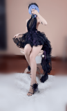 Neon Genesis Evangelion Rei Ayanami Whisper of Flower Purple Gown Lolita Dress Cosplay Costume