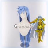 Saint Seiya Aries Mu Capricorn El Cid Pisces Albafica Cancer Manigoldo Purple Blue Prestyled Cosplay Wig