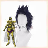 Saint Seiya Aries Mu Capricorn El Cid Pisces Albafica Cancer Manigoldo Purple Blue Prestyled Cosplay Wig