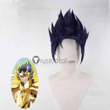 Saint Seiya Aries Mu Capricorn El Cid Pisces Albafica Cancer Manigoldo Purple Blue Prestyled Cosplay Wig