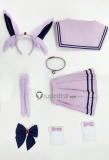 Pokemon Gijinka Eevee Espeon Fluffy Jumpsuit Bunny Sailor Suit Purple Cosplay Costume