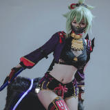 Genshin Impact Kuki Shinobu Ninja Cosplay Costume