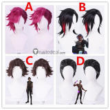 League of Legends LOL Arcane Season 2 Silco The Piltover Enforcer Vi Viktor Brown Pink Black Cosplay Wig