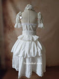 Super Mario Bros Princess Boo Booette White Lolita Dress Cosplay Costume