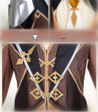 Genshin Impact Zhongli Cosplay Costume Large Size