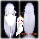 Super Mario Bros Princess Boo Booette White Thickened Hair Cosplay Wig