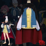 Dandadan Momo Ayase Casual Red Coat Seiko Ayase Cosplay Costume