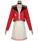 Dandadan Momo Ayase Casual Red Coat Seiko Ayase Cosplay Costume