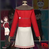 Dandadan Momo Ayase Casual Red Coat Seiko Ayase Cosplay Costume