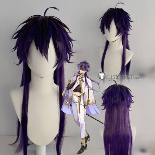 NU Carnival Rin Olivine Eight Brown Purple Green Prestyled Cosplay Wig
