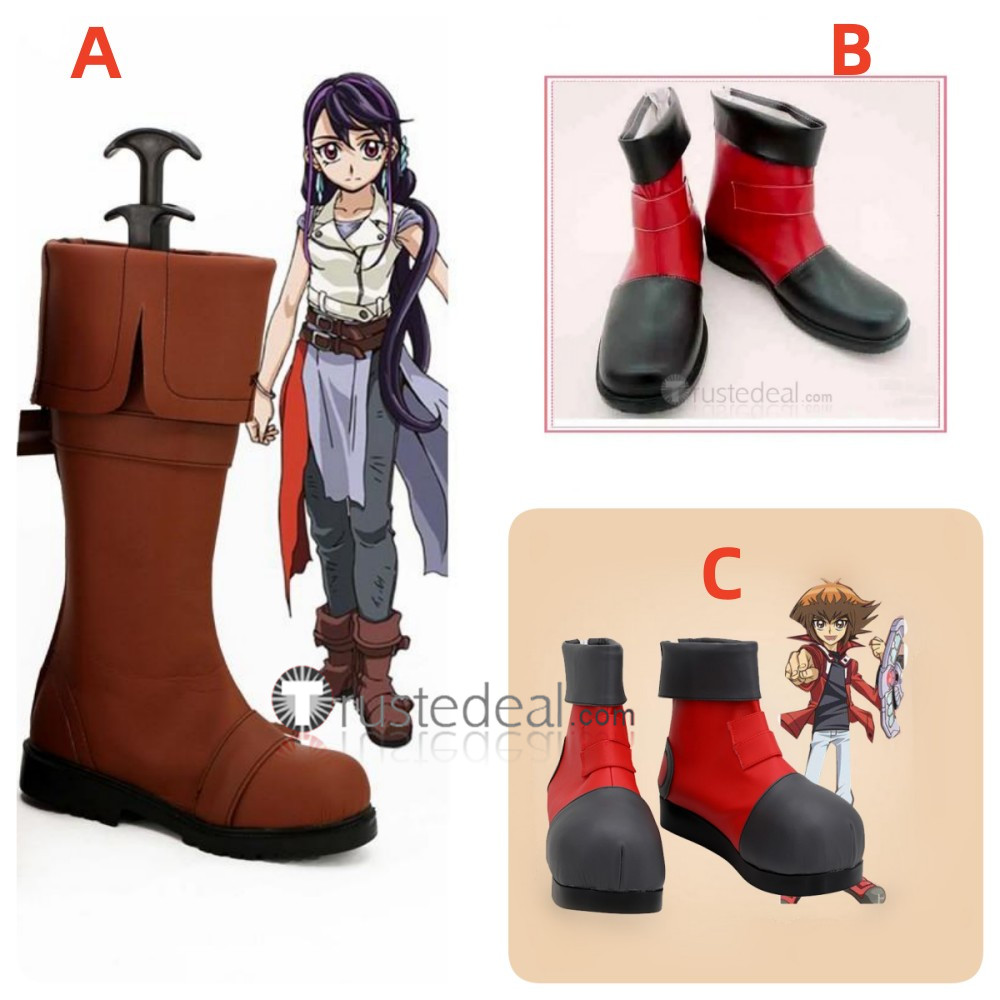 Yu Gi Oh GX Judai Yuki Cosplay Boots shoes