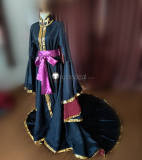 Saint Seiya The Lost Canvas Hades Alone Black Purple Cosplay Costume