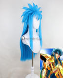 Saint Seiya Kraken Isaak Phoenix Ikki Andromeda Shun Aquarius Camus Blue Green Prestyled Cosplay Wig