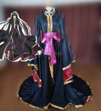 Saint Seiya The Lost Canvas Hades Alone Black Purple Cosplay Costume