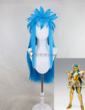 Saint Seiya Kraken Isaak Phoenix Ikki Andromeda Shun Aquarius Camus Blue Green Prestyled Cosplay Wig