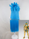 Saint Seiya Kraken Isaak Phoenix Ikki Andromeda Shun Aquarius Camus Blue Green Prestyled Cosplay Wig