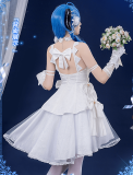 (BFM) ChuShouMao Genshin Impact Ganyu Doujin Fanart Wedding Lolita Cosplay Costume