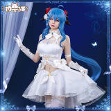 (BFM) ChuShouMao Genshin Impact Ganyu Doujin Fanart Wedding Lolita Cosplay Costume