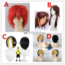 Hikaru no Go Tetsuo Kaga Hikaru Shindou Akari Fujisaki Brown Blonde Red Cosplay Wig