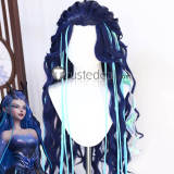 Ne Zha 2 Ao Guang Ao Run Blue Silver Prestyled Lace Front Shen Gongbao Cospay Wig