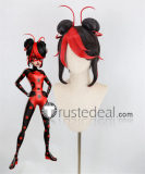 Commission Miraculous World Paris Tales of Shadybug and Claw Noir Shadybug Evil Ladybug Blue Black Red Styled Cosplay Wig Season 6