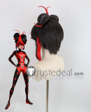 Commission Miraculous World Paris Tales of Shadybug and Claw Noir Shadybug Evil Ladybug Blue Black Red Styled Cosplay Wig Season 6