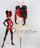 Miraculous World Paris Tales of Shadybug and Claw Noir Shadybug Evil Black Red Bodysuit Cosplay Costume