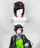 Disney Twisted-Wonderland Lilia Vanrouge Right General's Armor Rock Black Red Pink Styled Cosplay Wig