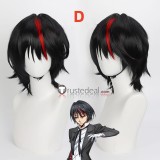 Tensei Shitara Slime Datta Ken Benimaru Flare Lord Diablo Guy Crimson Red Black Styled Cosplay Wig