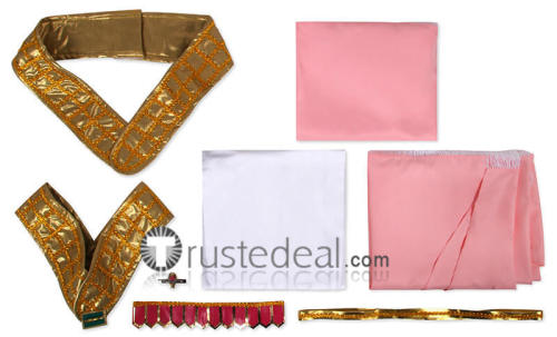 One Piece Alabasta Princess Nefertari Vivi Pink White Cosplay Costume