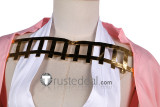 One Piece Alabasta Princess Nefertari Vivi Pink White Cosplay Costume